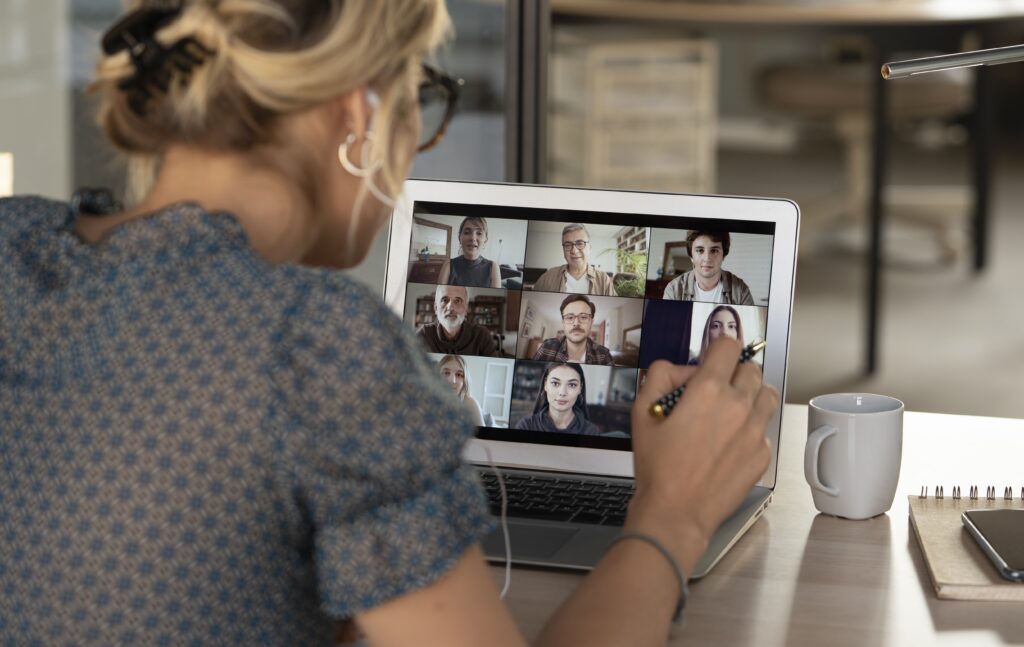 Women online Meeting